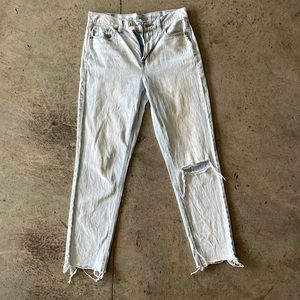 America Eagle light wash denim